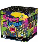 Салют CRAZY TIME M0881 0,8" дюйма (20 мм.) калибр 49 залпов